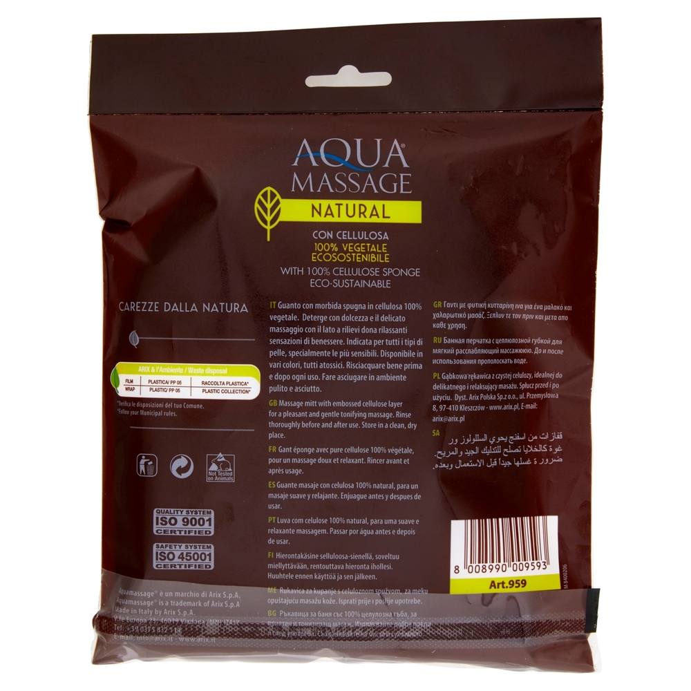 Aquamassage Natural Guanto Massaggio Delicato